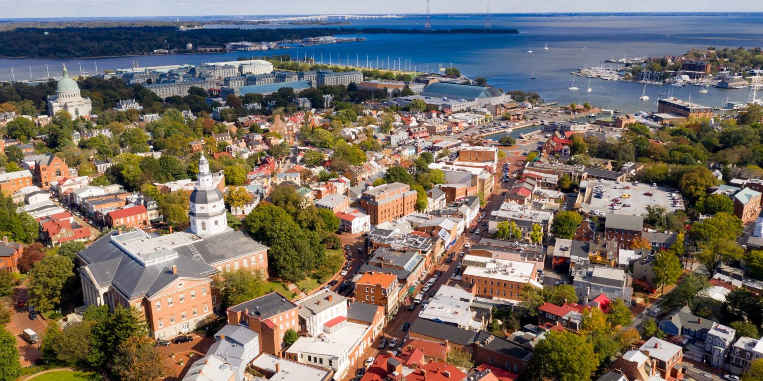 aerial; cityscape; place; landmark; md; street; scene; annapolis; architecture; historic; sunset; location; capitol; chesapeake; town; small; america; downtown; usa; historical; city; maryland; american; skyline; capital; rooftop; united; buildings; tower; roof; states; state; house; arundel; statehouse; chapel; townscape; cathedral; building; government; college; university; naval; school; dome; academy; bridge; harbor; eastport bridge;